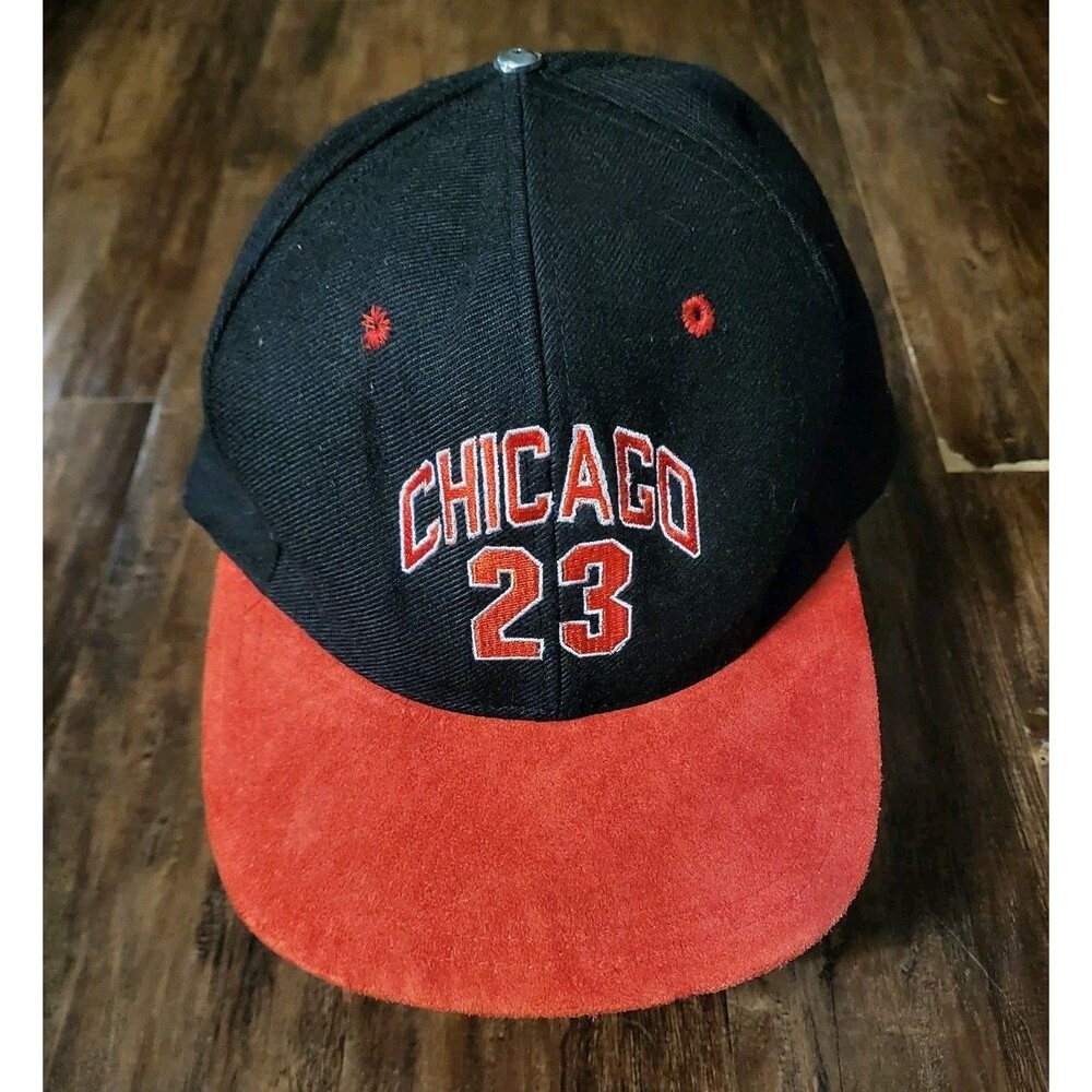 Vintage Chicago Bulls Snapback Hat 90s Michael Jordan #23 Wool Adjustable Nissin